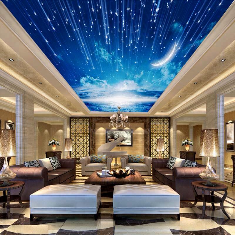Menemen ahşap asma tavan – 3d gergi örneği